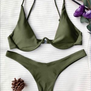 Green PushUp Bathing Suit
